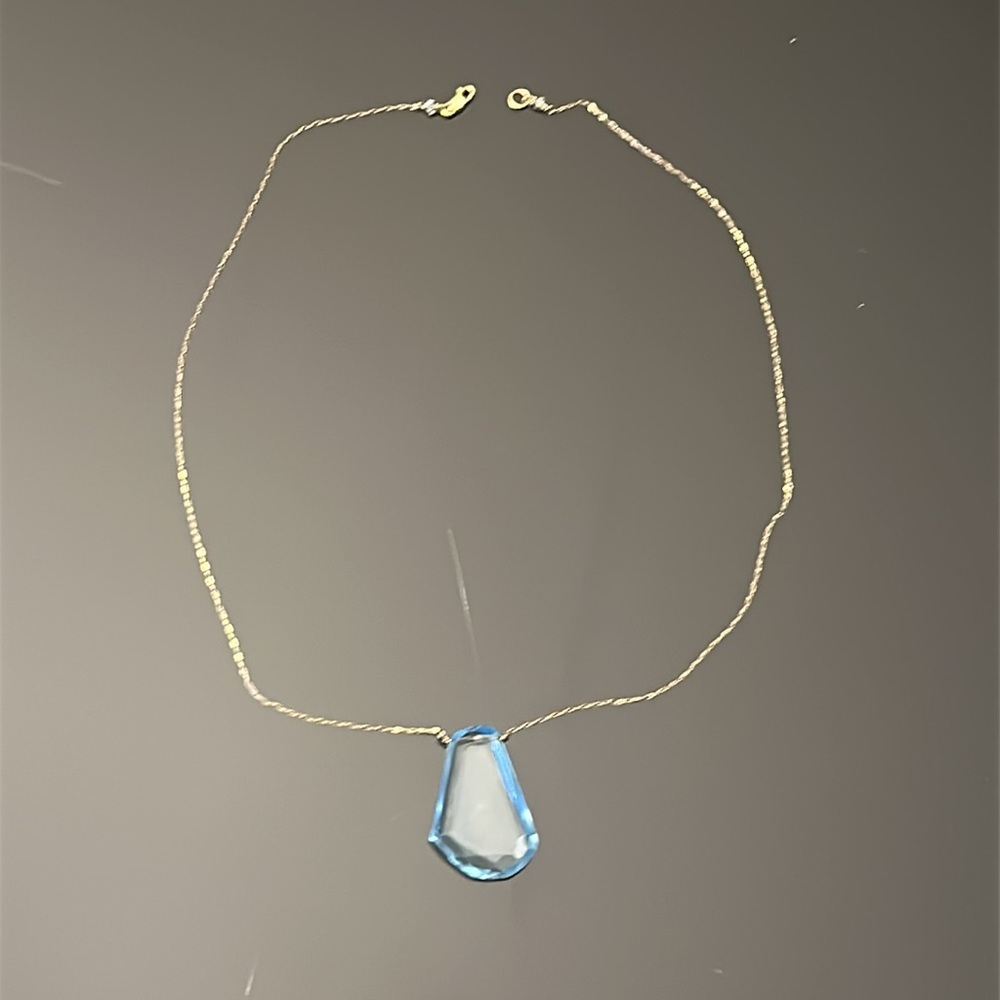 Gorgeous 14 kt 585 stamped gemstone neclace - Picture 13 of 14